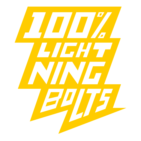 100% Lightning Bolts
